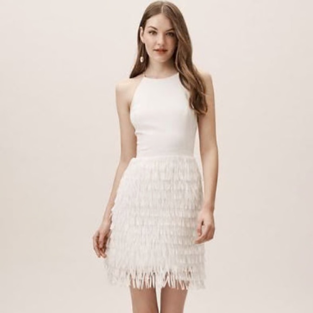 Beautiful white fringe dress ❤️